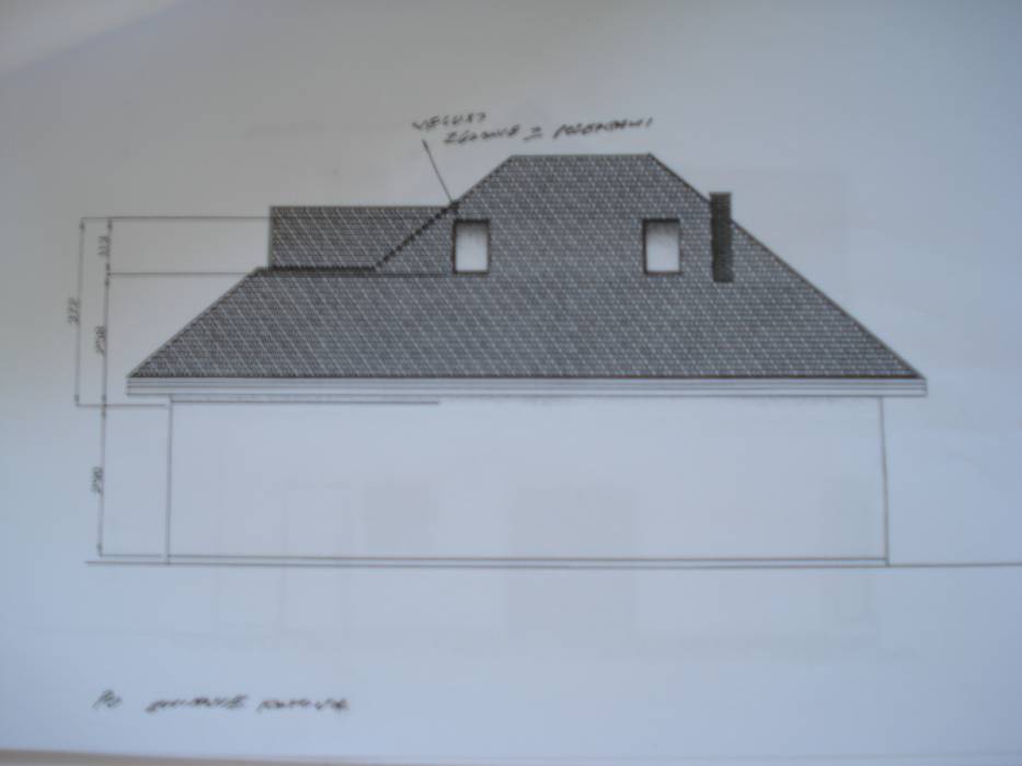 Zdjęcie do wpisu: Elewacja boczna wschodnia Dom Sielska 4 po zmianac