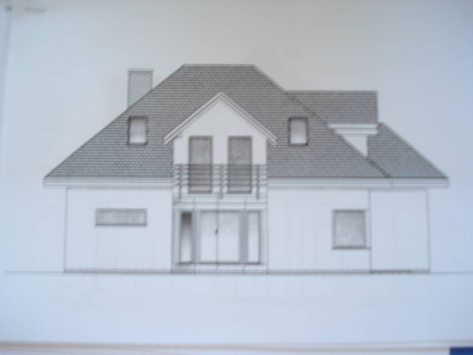 Zdjęcie do wpisu: Elewacja boczna zachodnia Dom Sielska 4 po zmianac