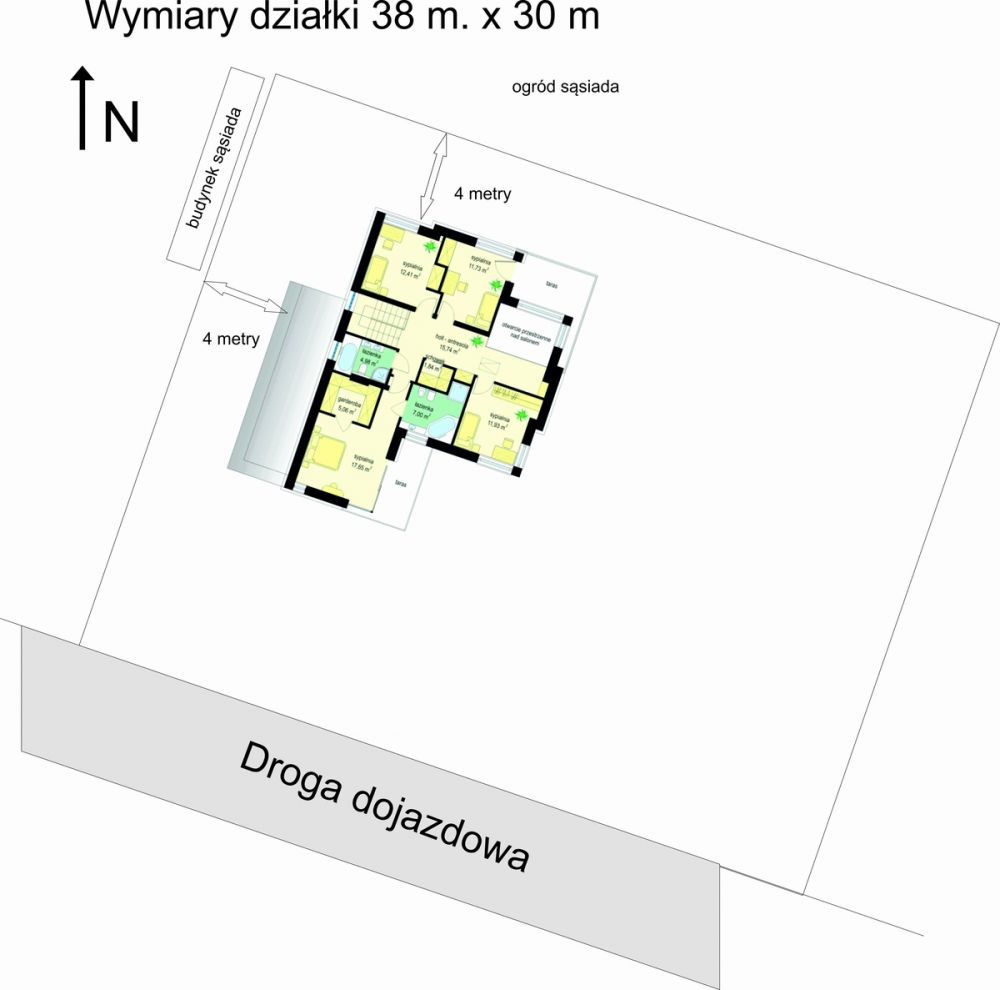 Zdjęcie do wpisu: Usytuowanie na działce
