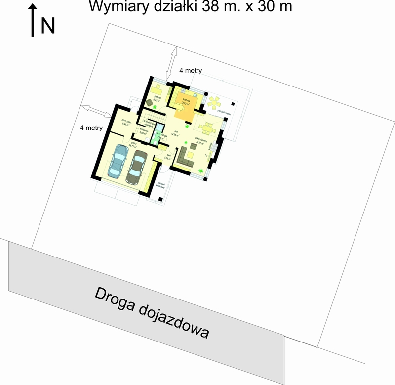 Zdjęcie do wpisu: Usytuowanie na działce